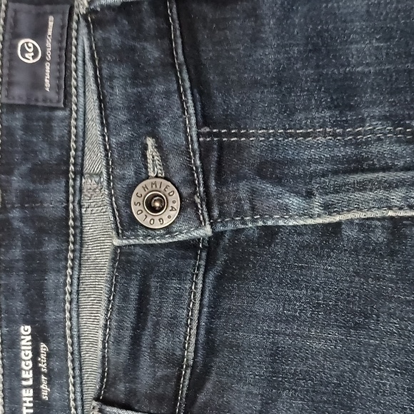 AG Adriano Goldschmied Dark Blue The Legging Super Skinny Jeans - Picture 3 of 6